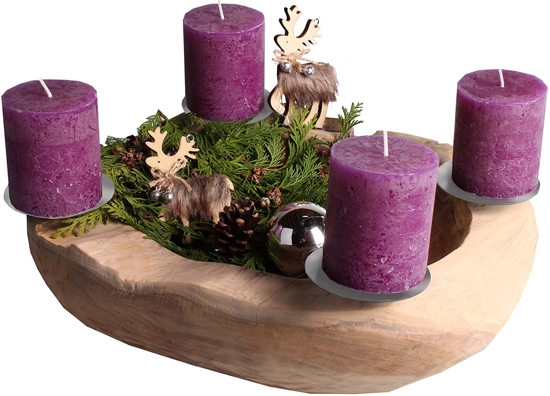 Изображение Advento zvakide. Tikmedzio apvalus dekoratyvinis dubuo                                                                                                