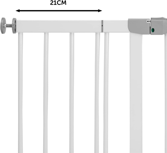 Hauck 21 cm prailginimas saugos vartams Open N Stop, Clear Step, Autoclose N Stop 2, Metalinis (baltas)  